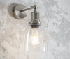 Hoxton Dome Wall Light (Satin Nickel or Antique Bronze)
